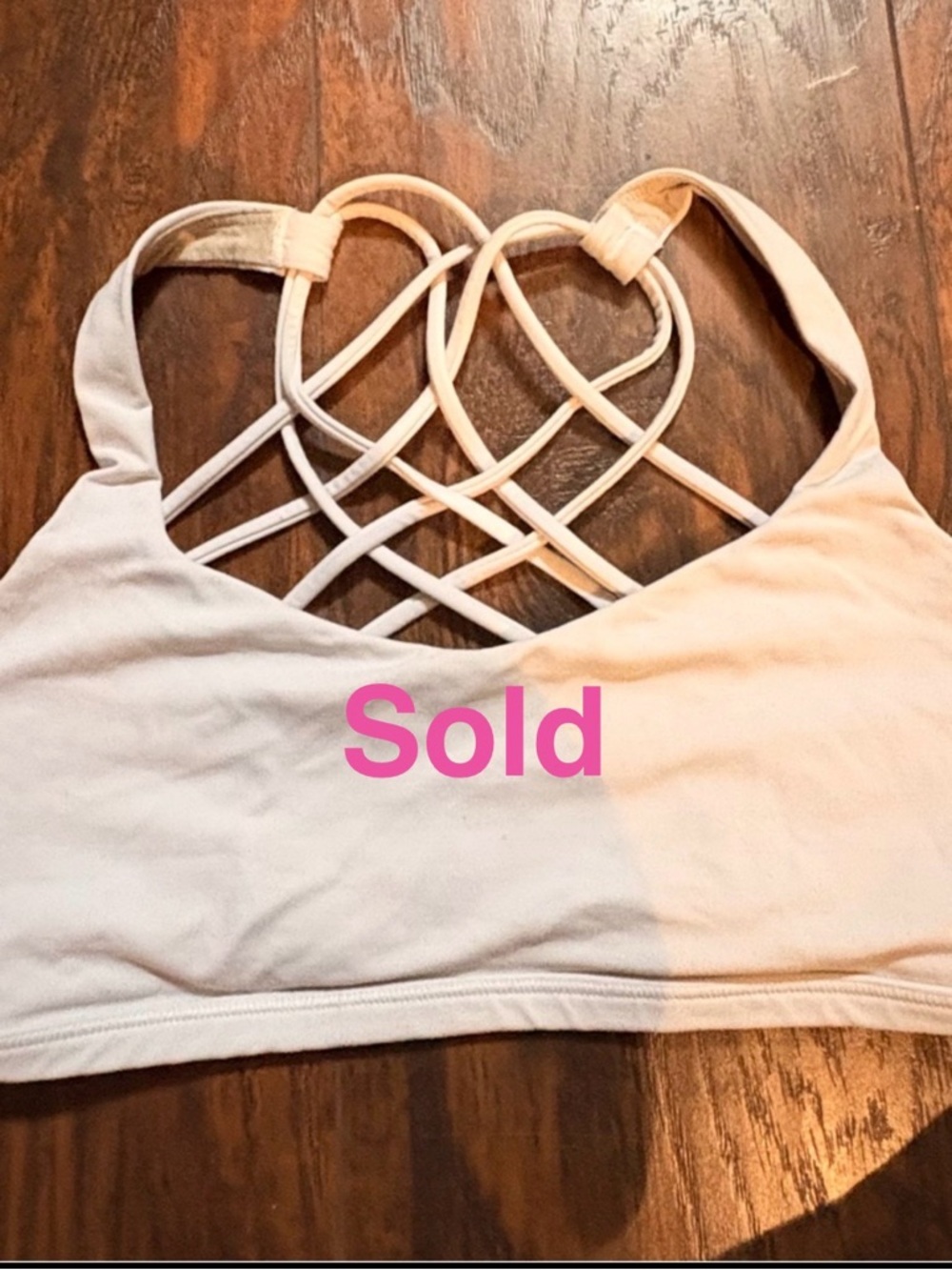 Lululemon Athletics  Strappy Back Sports Bra- Small